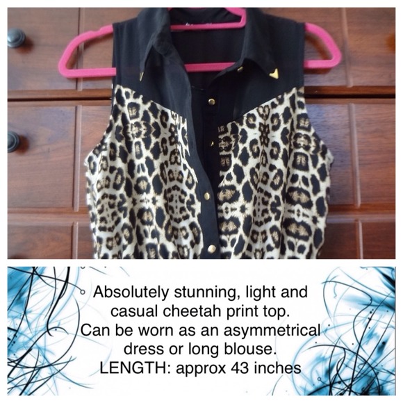 Sassy & chic cheetah top - Picture 4 of 4
