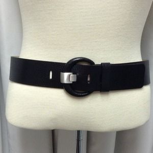 Banana Republic Wide Black Leather Belt