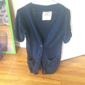 Must need for fall!! Navy blue Hollister cardigan!