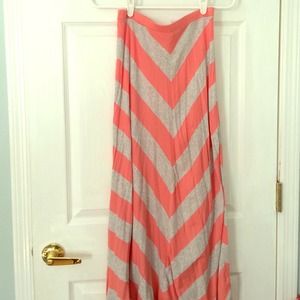 Lauren Conrad chevron maxi skirt