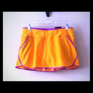 Nike DriFit Neon Orange Running Skirt *NWT*