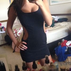 Black Dress with cutout sides