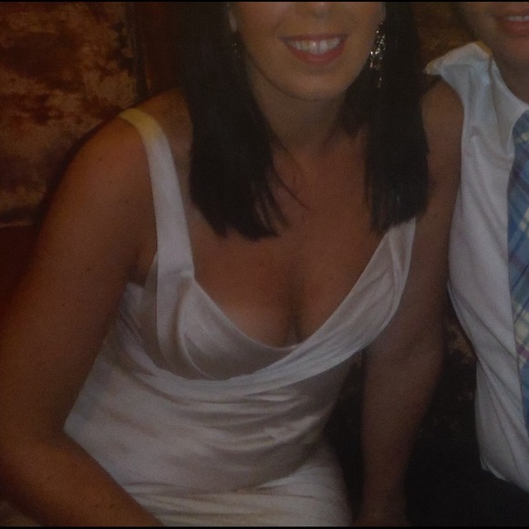 BCBG Off white sexy bandage dress, prom - Picture 4 of 4