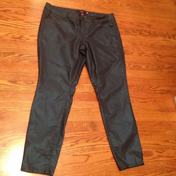Torrid Blue Sz 20 Sparkly Skinny Jeans 2X Cute!!
