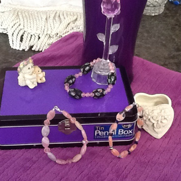 Assorted Stone Hand Crafted Bracelets $8. Each