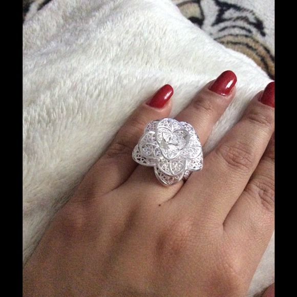 Sterling silver rose ring 🌸
