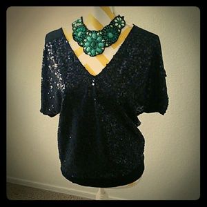 Express sparkly top