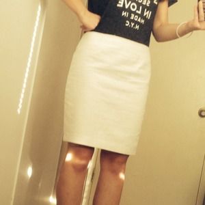 Cynthia Rowley White Pencil Skirt 4