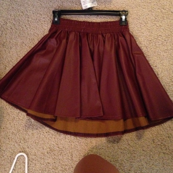 Leather skirt