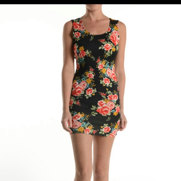 Flower mini dress