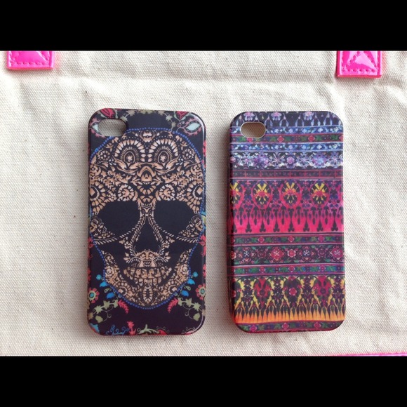 2 EUC FREE PEOPLE IPHONE 4/4s CASES.