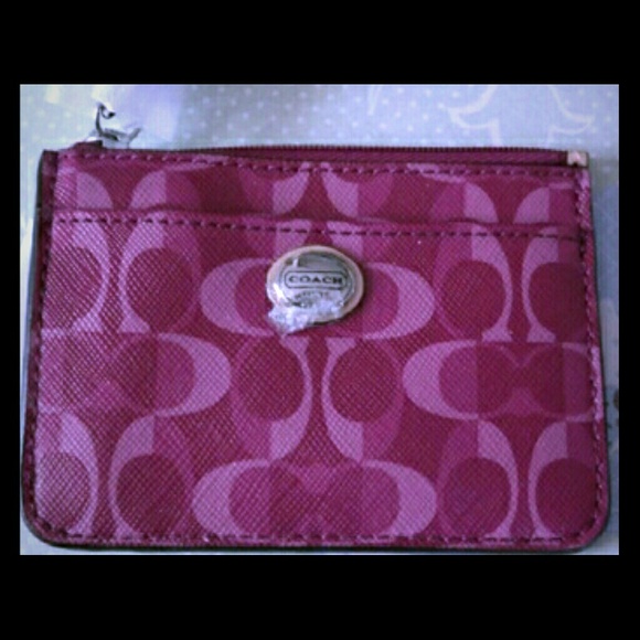 NWT Coach mini ID Wristlet