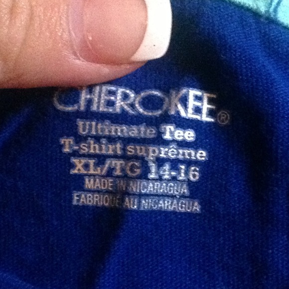 Cute blue, long sleeve shirt <3 - Picture 2 of 2