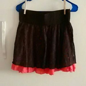 Brown and pink skirt