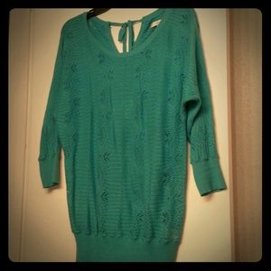 Lauren Conrad teal sweater