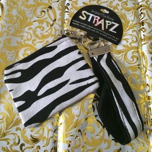 Zebra Print Wristlet Coin Purse