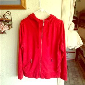 Red f21 hoodie