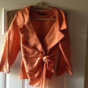 A burnt orange shirt by Lafayette 148 size 14
