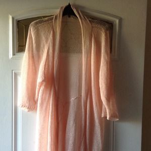 A peach color shell/jacket by Eileen Fisher 3 X