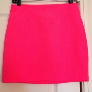Sold💜Hot neon pink stretch  mini skirt