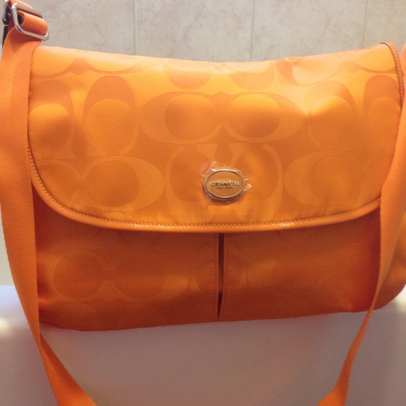 Coach Handbags - Coach Signature Nylon Messenger Bag
