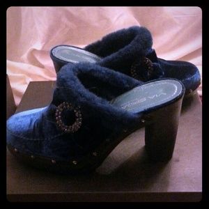 Via Spiga,STUNNING,Blue clogs.NIB.8.5.Blue Sale
