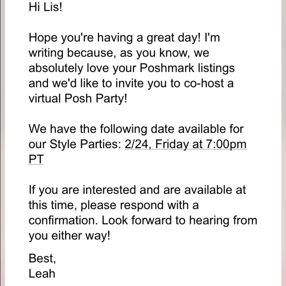 Co hosting my second Posh Party on 2/24!!!! 🎊🎊