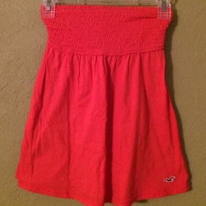 Hot pink Hollister strapless top