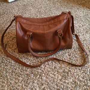 Brown leather bag