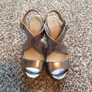 Forever 21 silver wedges