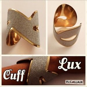Gold and silver bracelet cuff. Never worn!