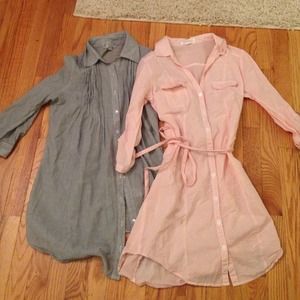 Extra long collared shirt bundle