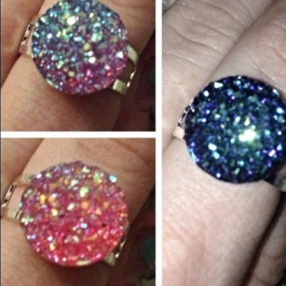 Druzy rings