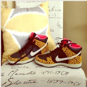 Women's leopard Nike Dunk High