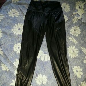 Size L , High waist leather pants !!!!!!