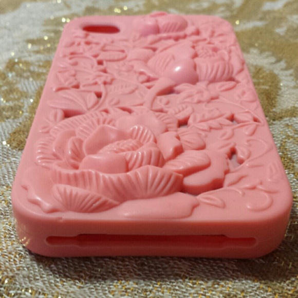 3D Sculpture Rose Flower iPhone 4, 4s Case