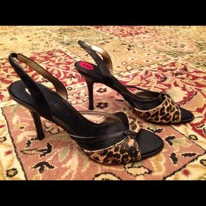 Leopard print sandals