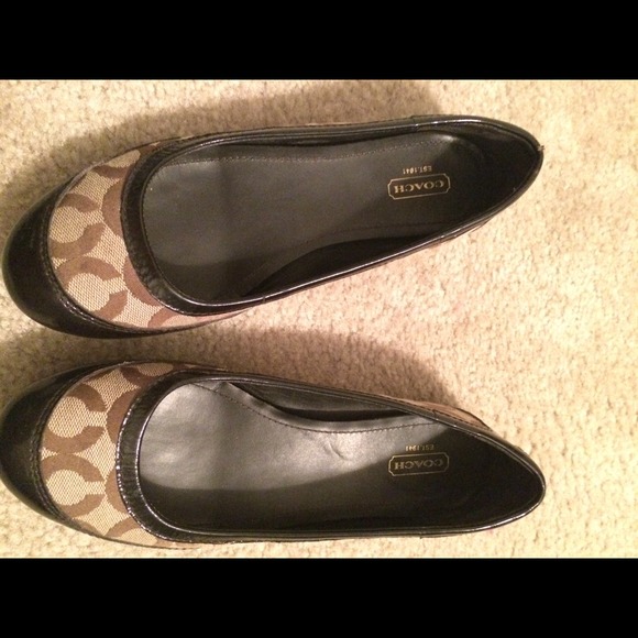 Coach flats brown/khaki