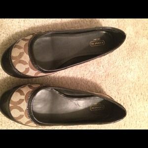 Coach flats brown/khaki