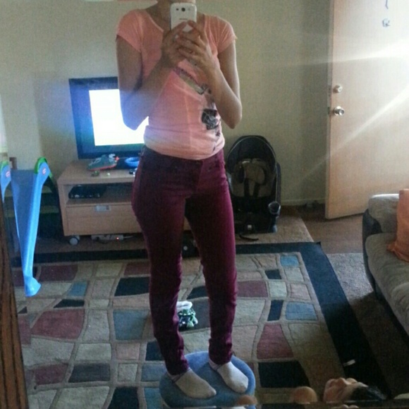 burgandy NYC TRIPP JEANS