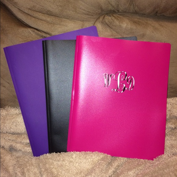 Monogrammed School Supplies