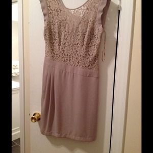 BCBG beige lace dress, never worn