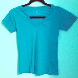 Blue shirt sleeve top