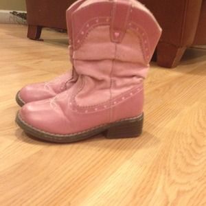 Toddler pink cowboy boots