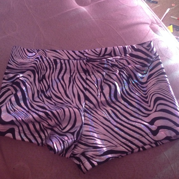 Zebra spandex shorts
