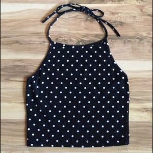 SOLD - NWT Polka Dot Halter