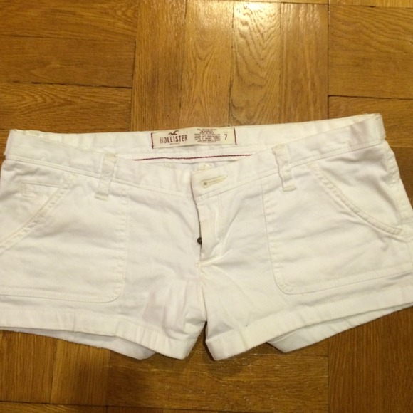 Hollister white shorts