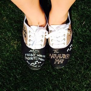 Marauders Map Harry Potter shoes!