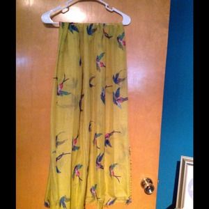 Bird print scarf