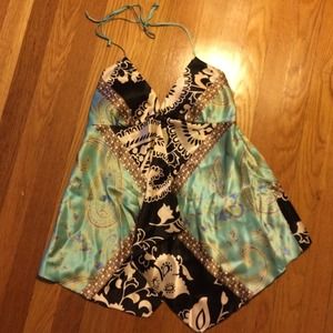 Silk halter top